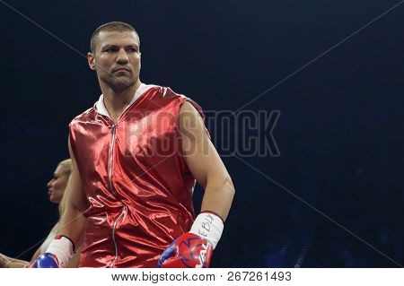 Sofia, Bulgaria - 27 October 2018: Boxing Match Between Tervel Pulev (pictured) And Leonardo Damian 