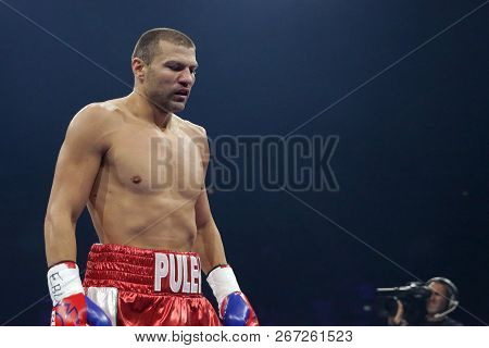 Sofia, Bulgaria - 27 October 2018: Boxing Match Between Tervel Pulev (pictured) And Leonardo Damian 
