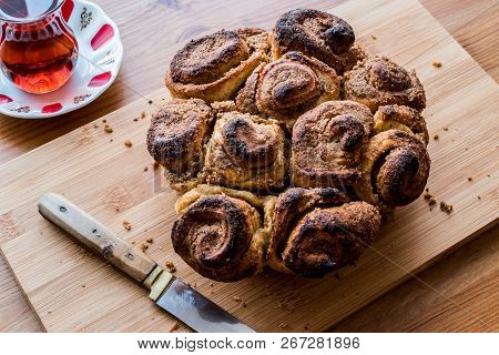Turkish Hashasli Corek / Pastry With Poppy Seeds. Turkish Dessert