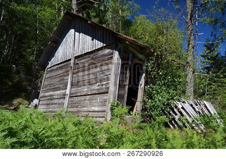Abandoned wooden building in Norway.