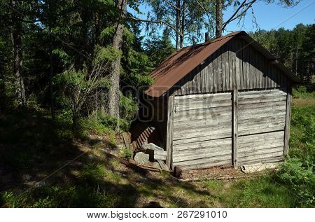 Abandoned wooden building in Norway.