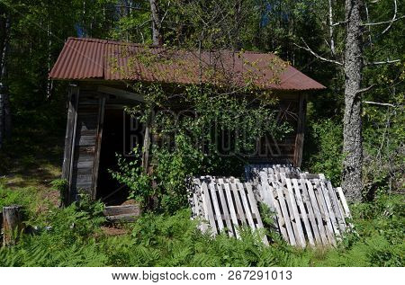 Abandoned wooden building in Norway.