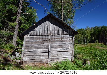Abandoned wooden building in Norway.