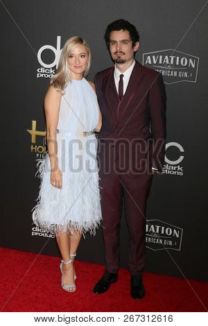 LOS ANGELES - NOV 4:  Olivia Hamilton, Damien Chazelle at the Hollywood Film Awards 2018 at the Beverly Hilton Hotel on November 4, 2018 in Beverly Hills, CA
