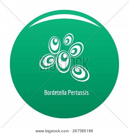 Bordetella Pertussis Icon. Simple Illustration Of Bordetella Pertussis Icon For Any Design Green