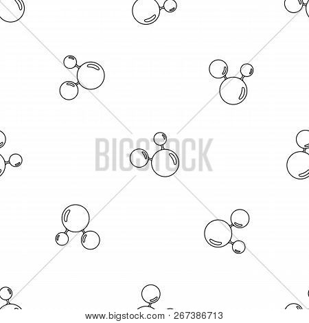 Triple Molecule Pattern Seamless Repeat Geometric For Any Web Design