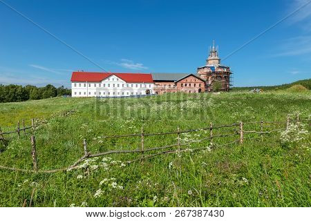 Holy Trinity Anzersky Monastery Of The Solovki Monastery On An Island Anzer (russia, Arkhangelsk Reg