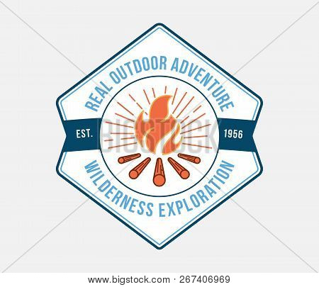 Outdoor Wilderness Exploration Is A Vector Illustration About Real Adventure