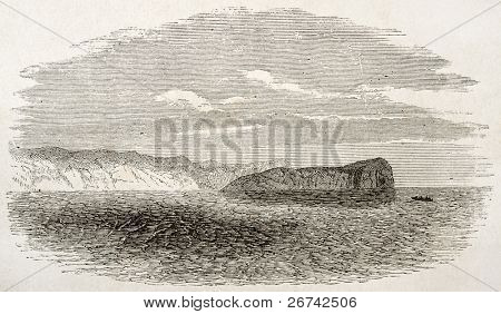 Elefant rock gamle se, i nærheden af cape Guardafui, Somalia.  Af uidentificerede forfatteren, udgivet på Le Tour 