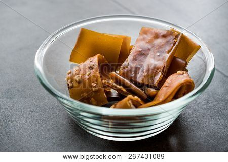 Turkish Pestil / Dried Fruit Pulp With Sesame And Walnut / Churchkhela