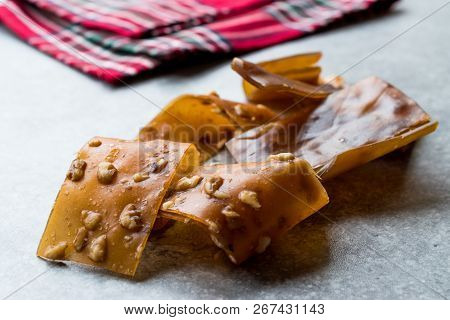 Turkish Pestil / Dried Fruit Pulp With Sesame And Walnut / Churchkhela