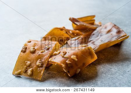Turkish Pestil / Dried Fruit Pulp With Sesame And Walnut / Churchkhela