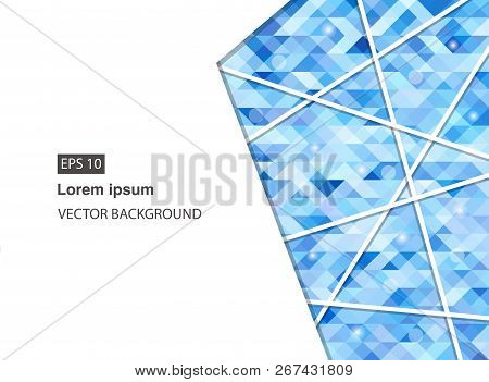 Blue Abstract Geometric Business Background And Presentations