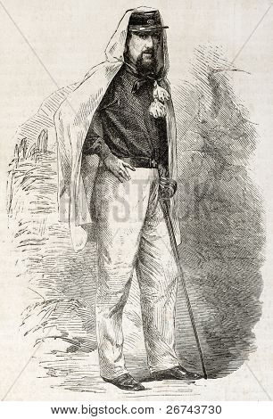 มาร์ควิส Gaspere Trecchi เก่าแกะสลักภาพ ผู้ช่วยของณ สร้าง โดย Godefroy Durand af
