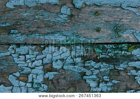 Wall Texture Grunge Background With A Lot Of Copy Space. Abstract Background, Blue Colors. Colorful 