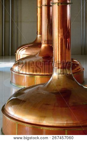 Beer Copper Fermentation Vats