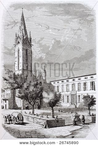 Saint-Jean de Malte og Museum gammel se, Aix-en-Provence. Lavet af Loubon og Montigneul, Publishers