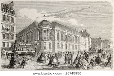 ฝรั่งเศสหอสมุดแห่งชาติ (Bibliotheque อิมพีเรียล) ใน 1860 สร้าง โดย Delannoy เผยแพร่บน L'Illustr