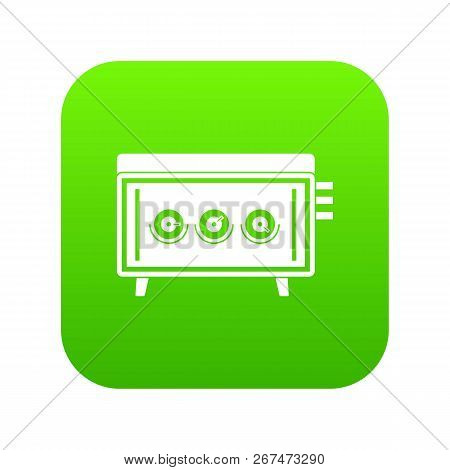 Cd Changer Icon Digital Green For Any Design Isolated On White Vector Illustration