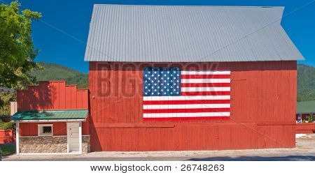 Post kontorbygning i en gammel amerikansk by.