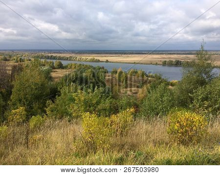 Autumn Landscape In The Village Of Konstantinovo Ryazan Region