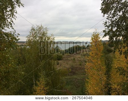 Autumn Landscape In The Village Of Konstantinovo Ryazan Region