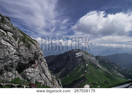 Beautiful Scenery Up In The Swiss Mountains