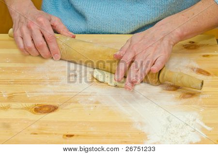 Vaření pirogies. Těsto.