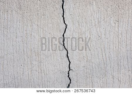 Cracked Concrete Texture, Crack In Stone Wall