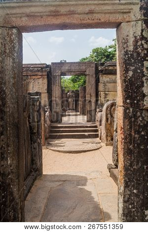 Hatadage, Ancient Relic Shrine In The City Polonnaruwa, Sri Lanka