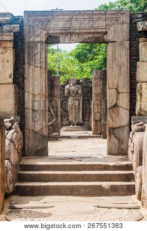 Hatadage, Ancient Relic Shrine In The City Polonnaruwa, Sri Lanka