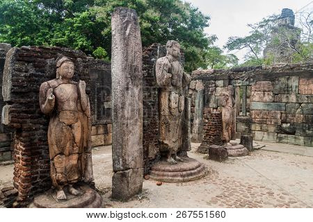 Hatadage, Ancient Relic Shrine In The City Polonnaruwa, Sri Lanka