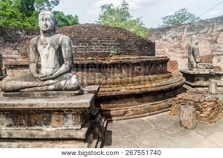Vatadage In The Ancent City Polonnaruwa, Sri Lanka