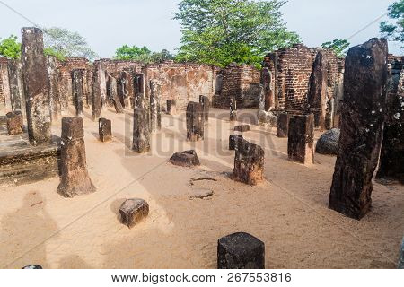 Buddha Seema Prasada Baddhasima Prasada In The Ancient City Polonnaruwa, Sri Lanka