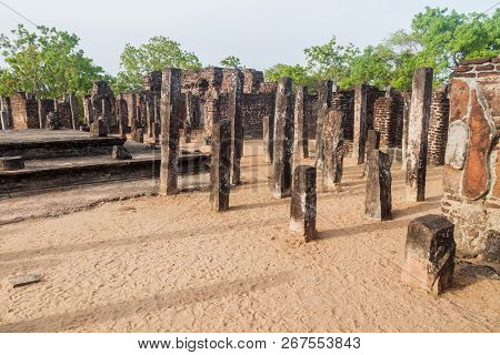 Buddha Seema Prasada Baddhasima Prasada In The Ancient City Polonnaruwa, Sri Lanka
