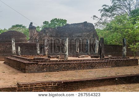Potgul Vihara In The Ancient City Polonnaruwa, Sri Lanka