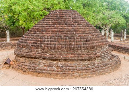 Small Stupa In The Ancient City Polonnaruwa, Sri Lanka