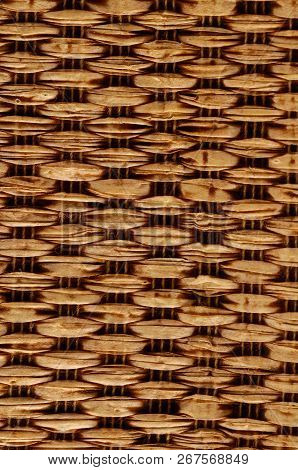 Photo Of Brown Textured Braided Vimini Wood Background