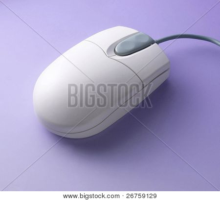 เมาส์คอมพิวเตอร์สีขาว