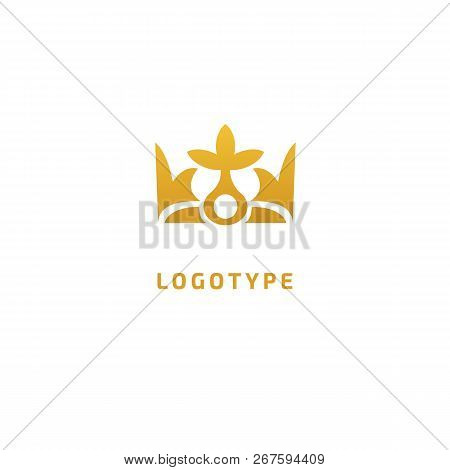 Vector Stock Logo, Abstract Crown Vector Template. Illustration Design Of Elegant, Premium And Royal