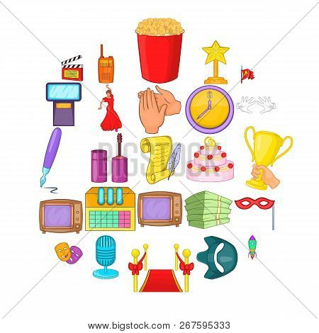 Avocation Icons Set. Cartoon Set Of 25 Avocation Vector Icons For Web Isolated On White Background