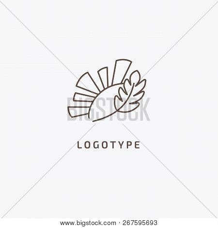 Vector Stock Logo, Abstract Nature Sign. Illustration Design Of Elegant, Premium And Royal Logotype 