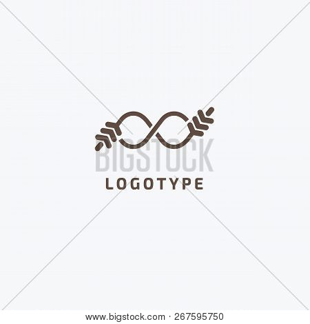 Vector Stock Logo, Abstract Nature Sign. Illustration Design Of Elegant, Premium And Royal Logotype 
