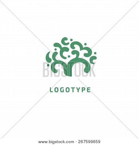 Abstract Tree Logo Icon Vector Design. Landscape Design, Garden, Plant, Nature And Ecology Vector Lo