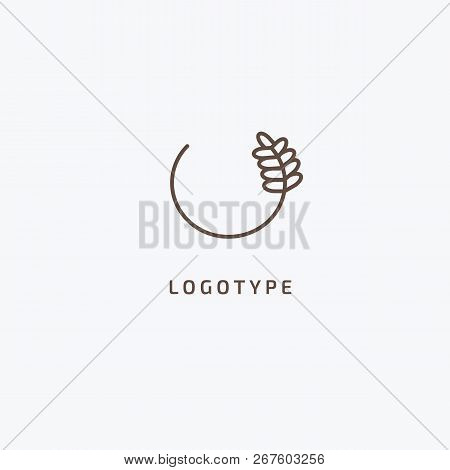 Vector Stock Logo, Abstract Nature Sign. Illustration Design Of Elegant, Premium And Royal Logotype 
