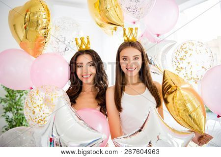 Portrait Of Nice Brunette Lovely Sweet Feminine Girlish Cute Stylish Pretty Magnificent Charming Che