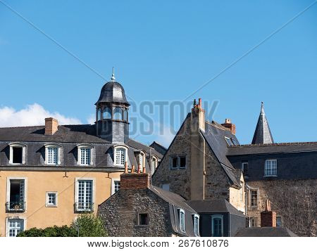Roofs Of The City Of Le Mans, Western France.