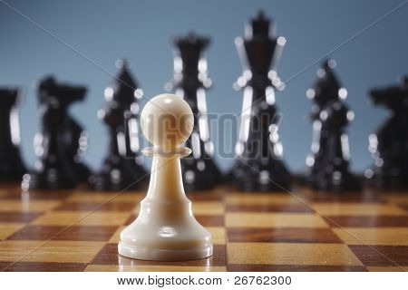 Chess piece isolierten auf weißen Hintergrund