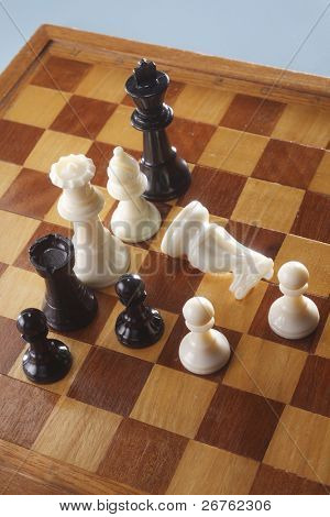 Chess piece isolierten auf weißen Hintergrund