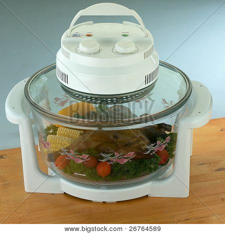 Aerogrill mit Brathähnchen